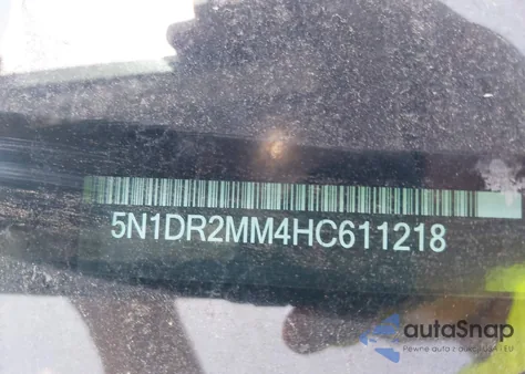 2017 Nissan Pathfinder Sv из США, поврежденный, VIN 5N1DR2MM4HC611218